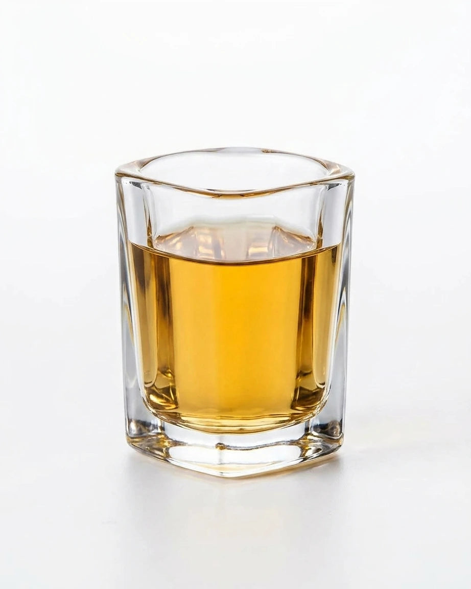 6 Copos de Whisky e Tequila Quadrados - Vidro Grosso Premium