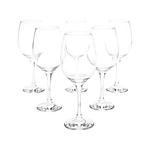 Conjunto de 6 Taças de Vidro 385ml para Água e Vinho | Haustter - Haustter