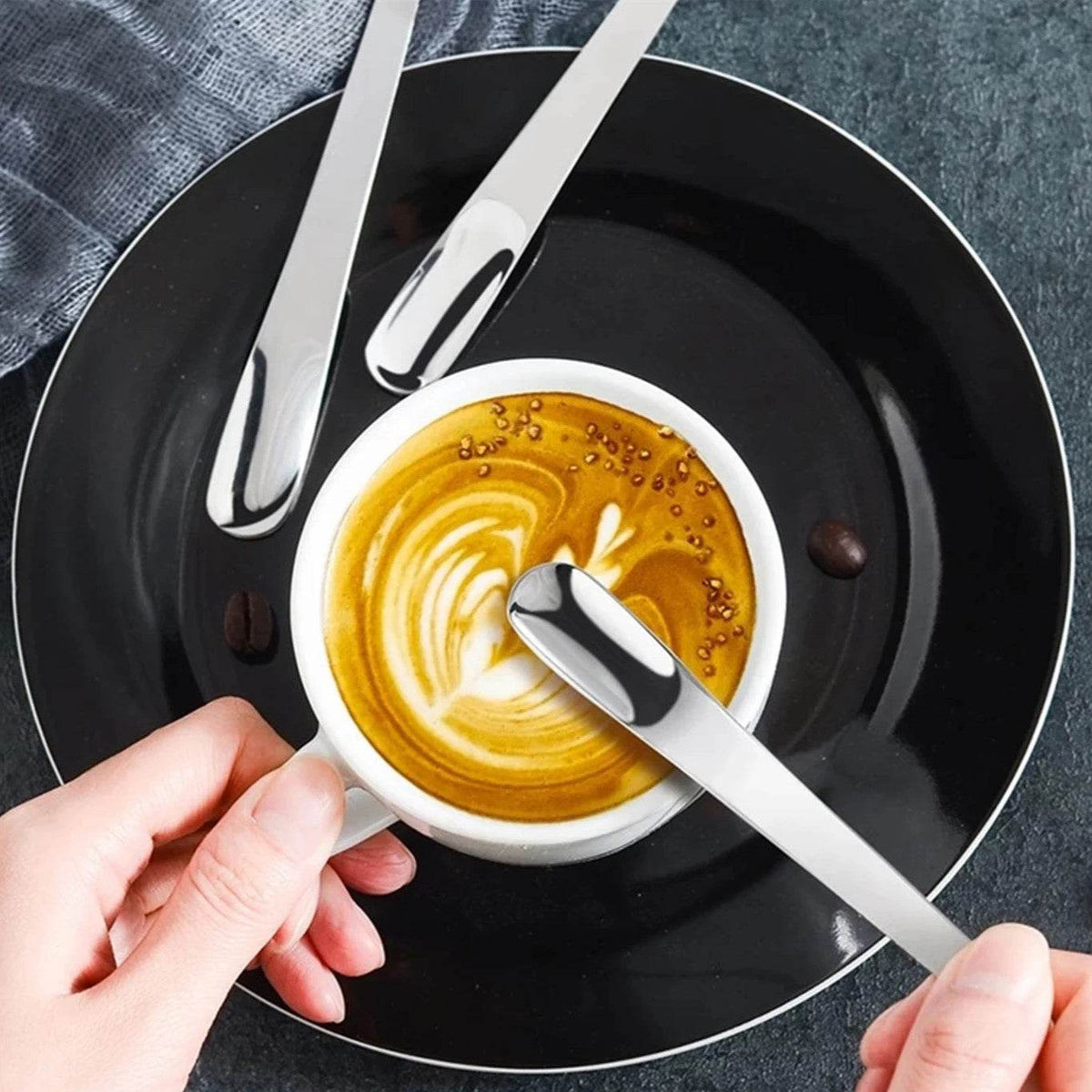 6 Colheres de Café em Aço Inoxidável, Conjunto - Haustter - Haustter