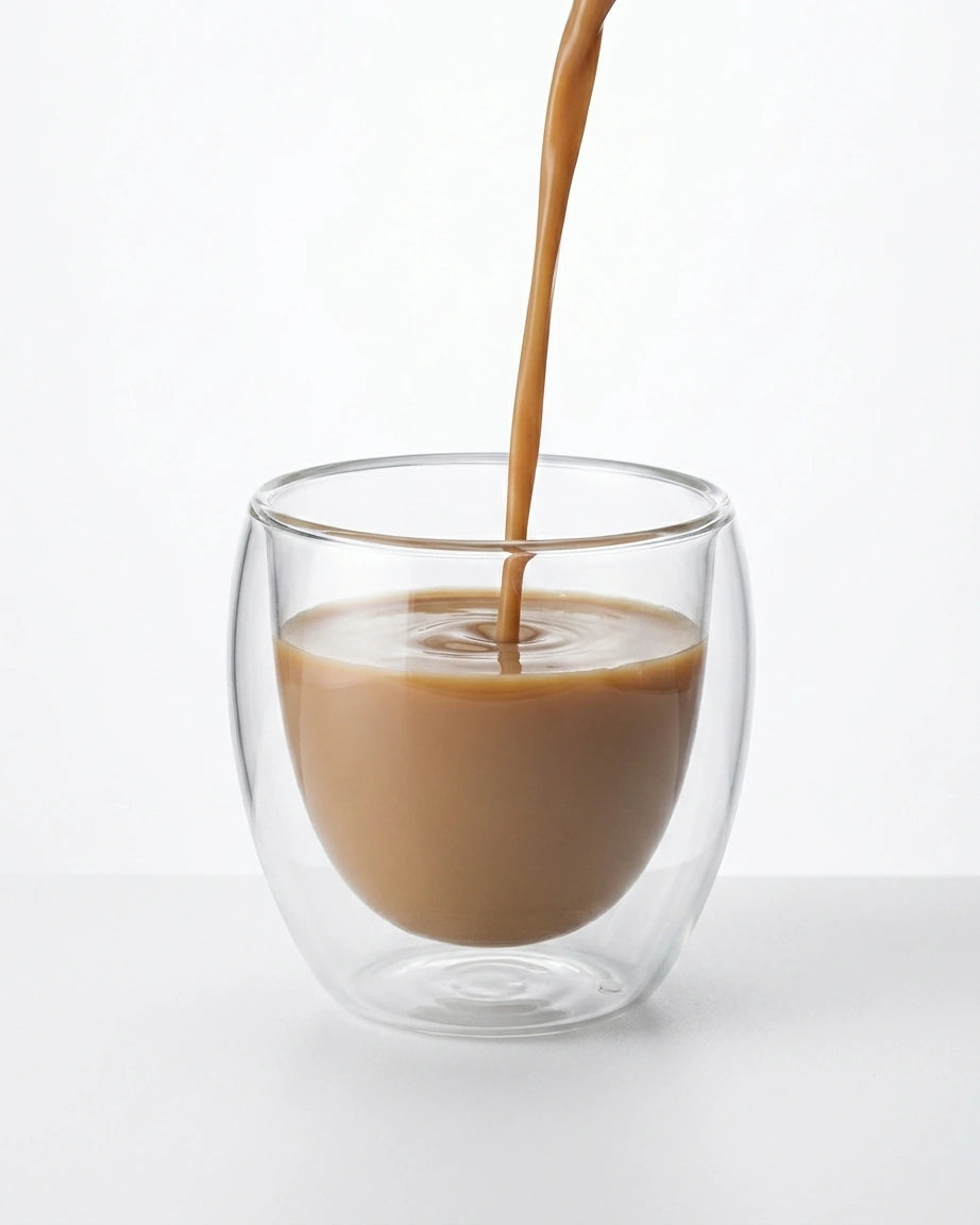 Conjunto de  6 Copos para Café em Vidro Duplo Transparente com Isolamento Térmico, 5 Tamanhos - Ideal para Bebidas Variadas