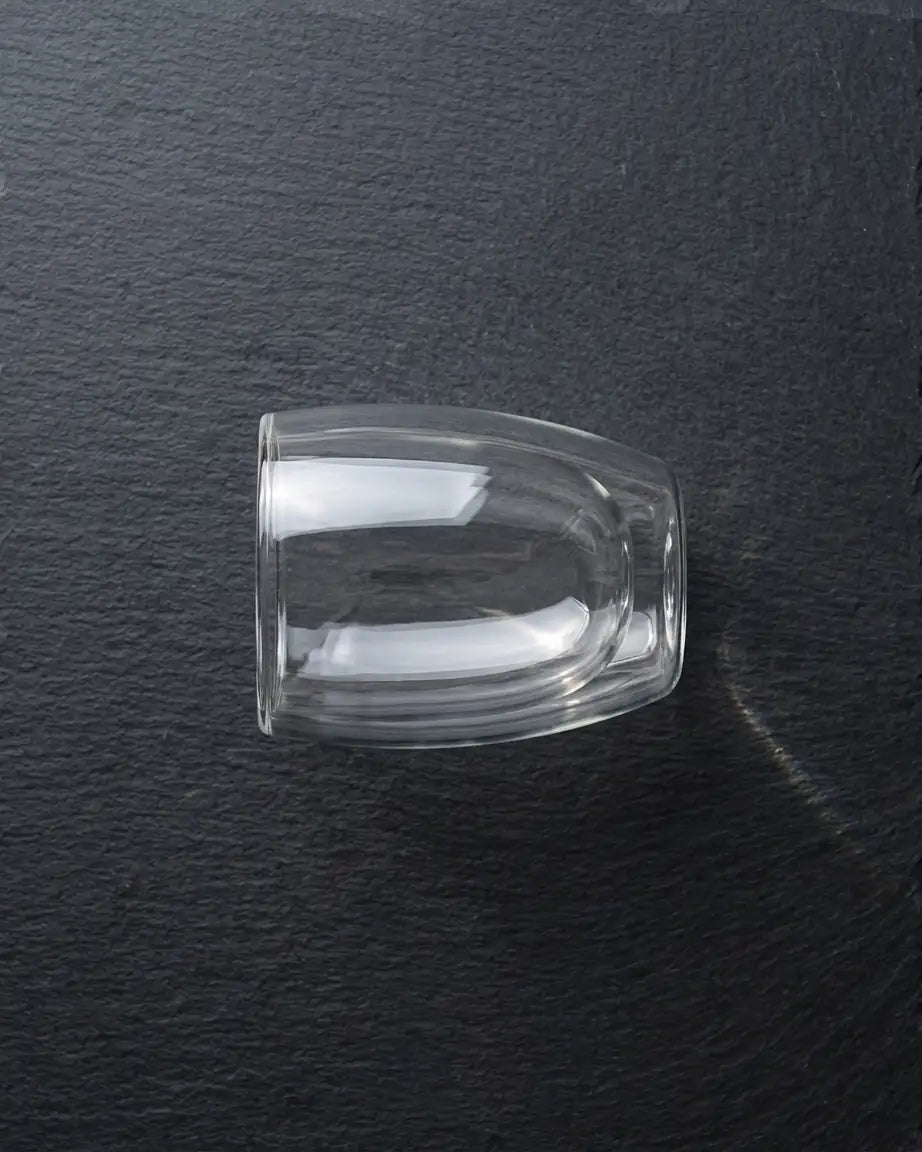 Conjunto de  6 Copos para Café em Vidro Duplo Transparente com Isolamento Térmico, 5 Tamanhos - Ideal para Bebidas Variadas