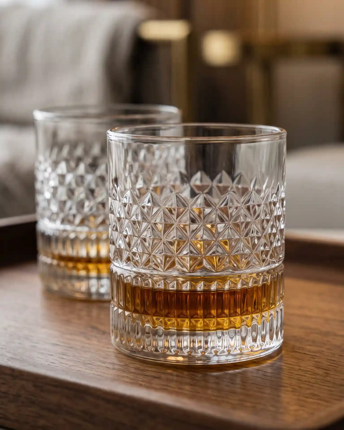 1/4 Copos Prismados para Whisky, Conjunto