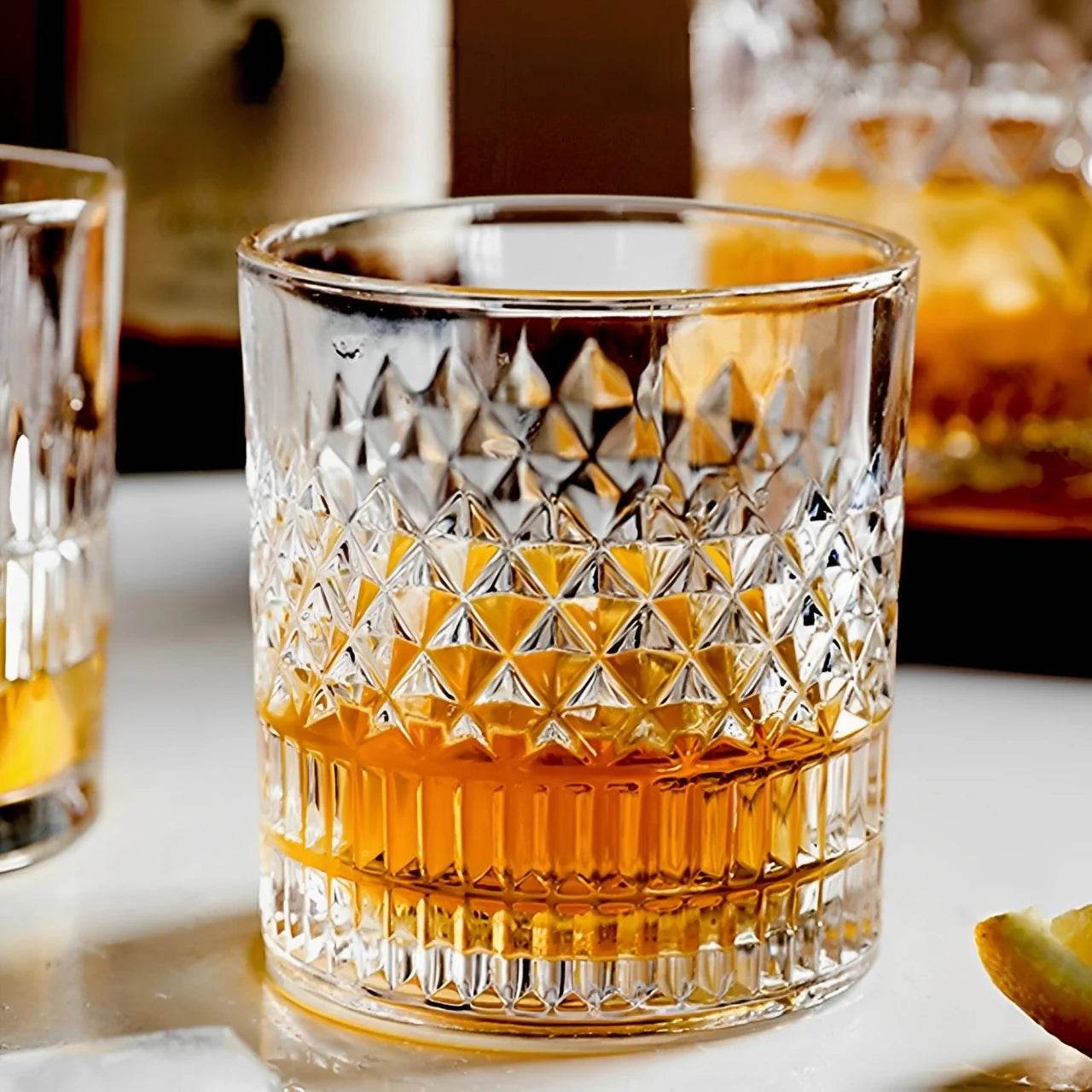 1/4 Copos Prismados para Whisky, Conjunto - Haustter - Haustter