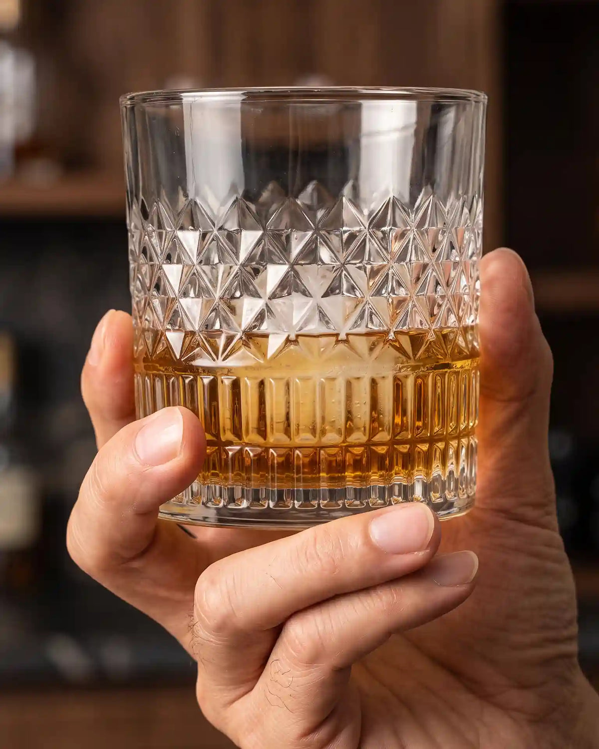 1/4 Copos Prismados para Whisky, Conjunto