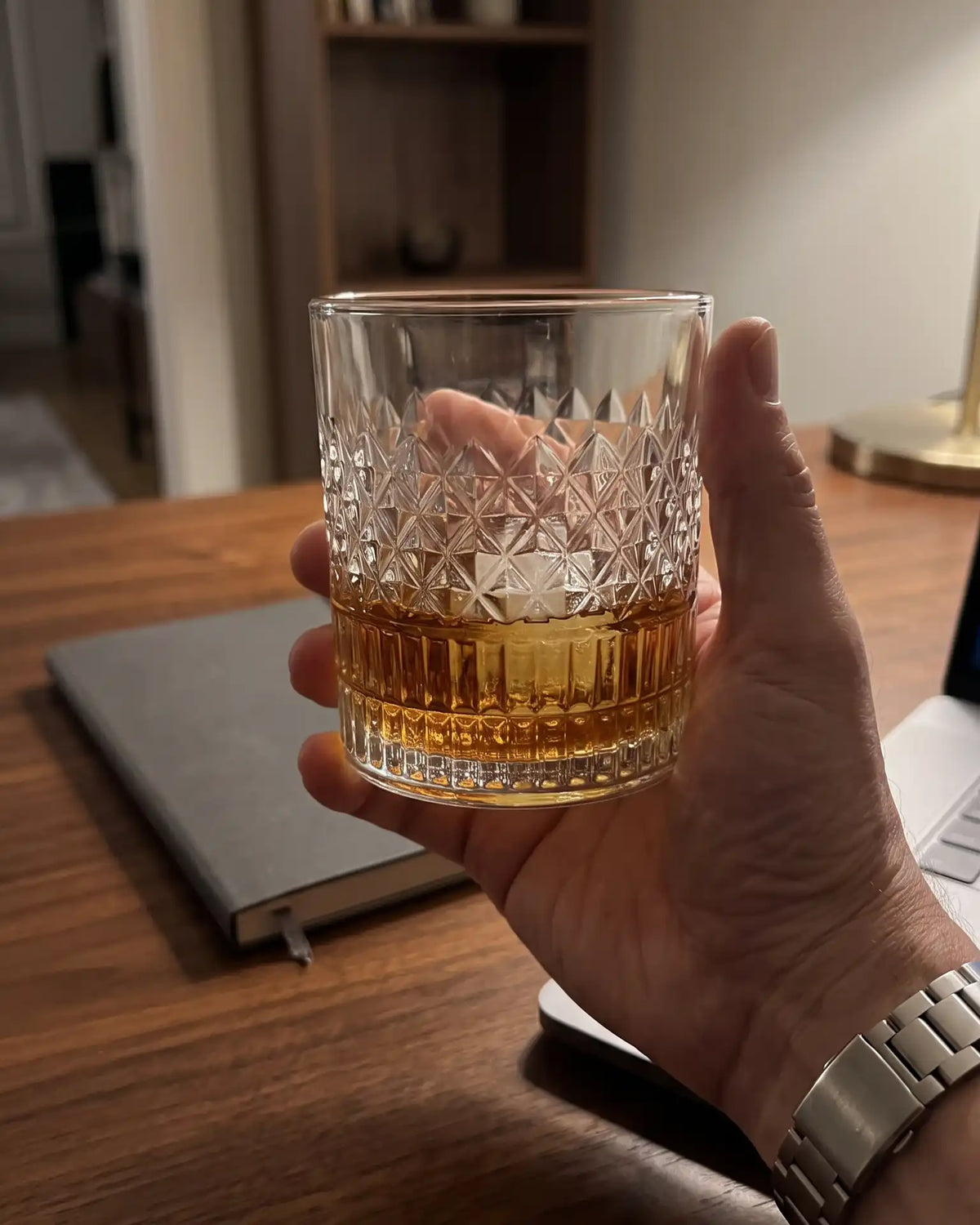 1/4 Copos Prismados para Whisky, Conjunto