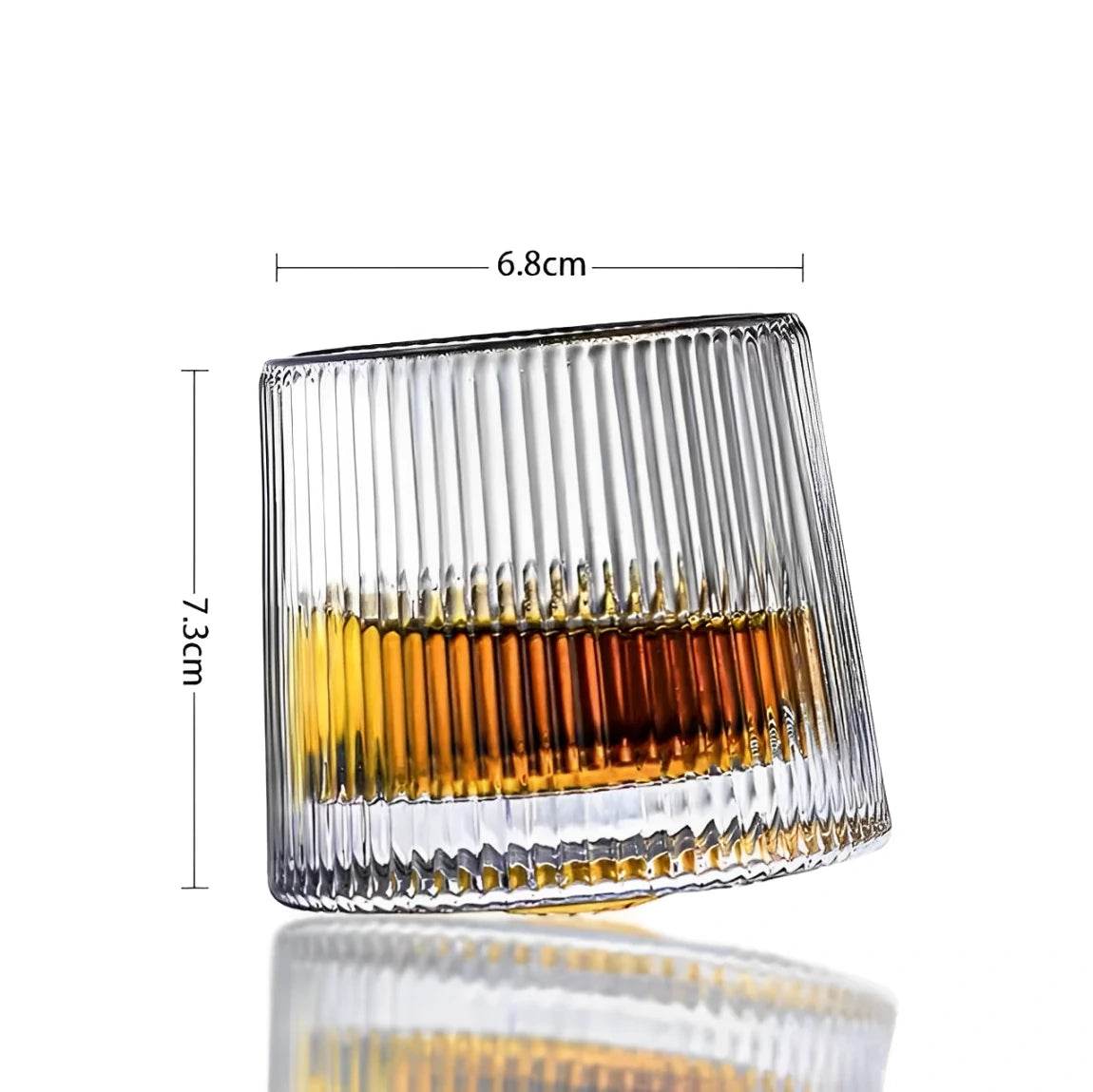 Copos de Whisky Giratórios Linhas Verticais, Conjunto - Haustter - Haustter