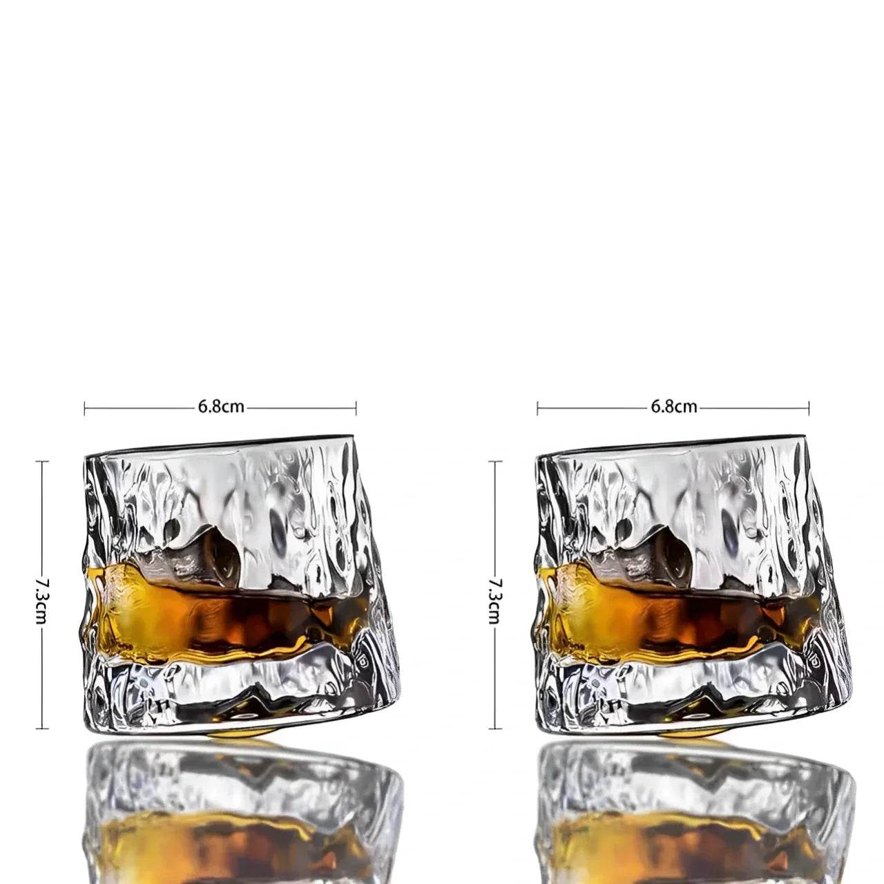Copos de Whisky Giratórios Orgânicos, Conjunto - Haustter - Haustter