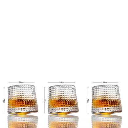 Copos de Whisky Giratórios Multi Prismas, Conjunto - Haustter