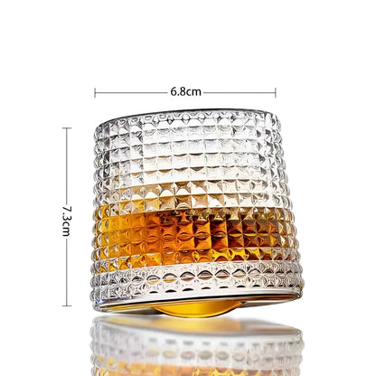 Copos de Whisky Giratórios Multi Prismas, Conjunto - Haustter