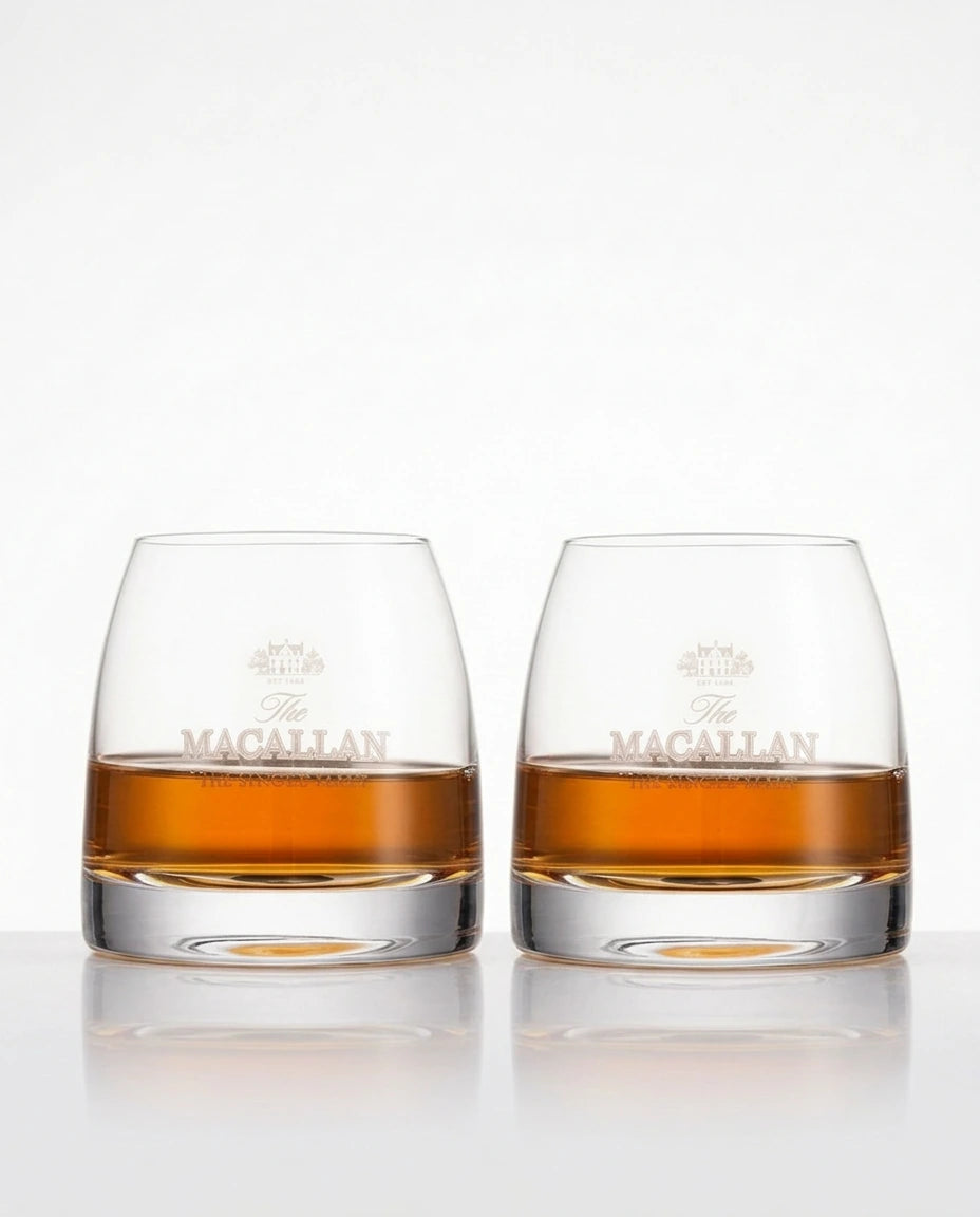 Copos Macallan e Walker para Whisky
