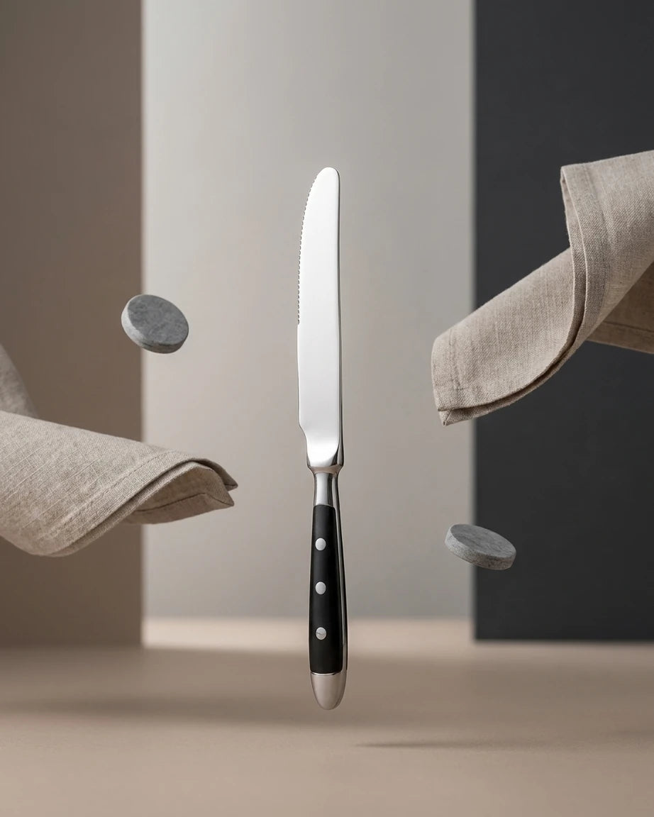 Conjunto de Talheres de Aço Inox Polido Estilo Clássico | Haustter