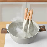 Conjunto de Utensílios de Silicone com Cabo de Madeira - Haustter - Haustter