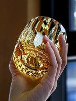 Copo Japonês de Cristal Lapidado com Corte Diamante | Haustter