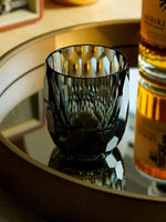 Copo Japonês de Cristal Lapidado com Corte Diamante | Haustter