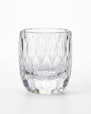 Copo Japonês de Cristal Lapidado com Corte Diamante