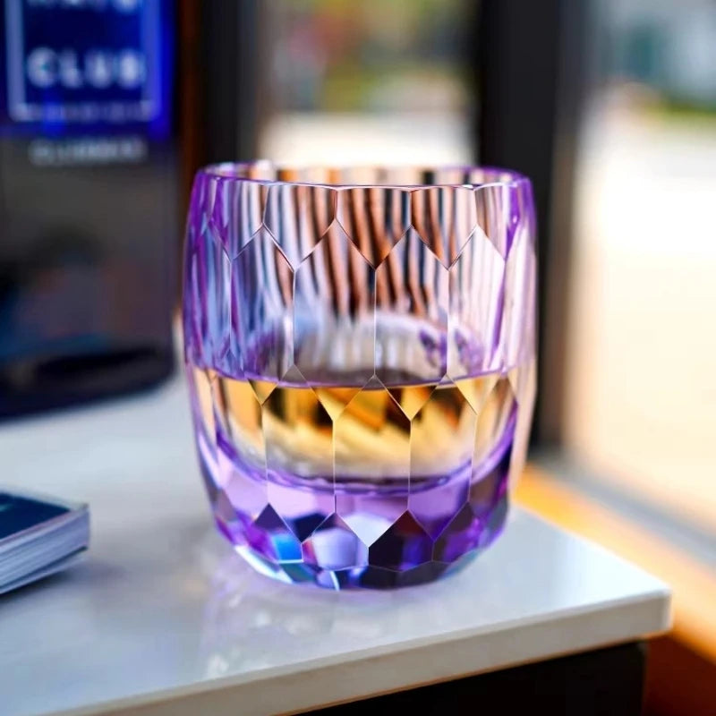 Copo de Cristal Lapidado para Whisky 210 ml