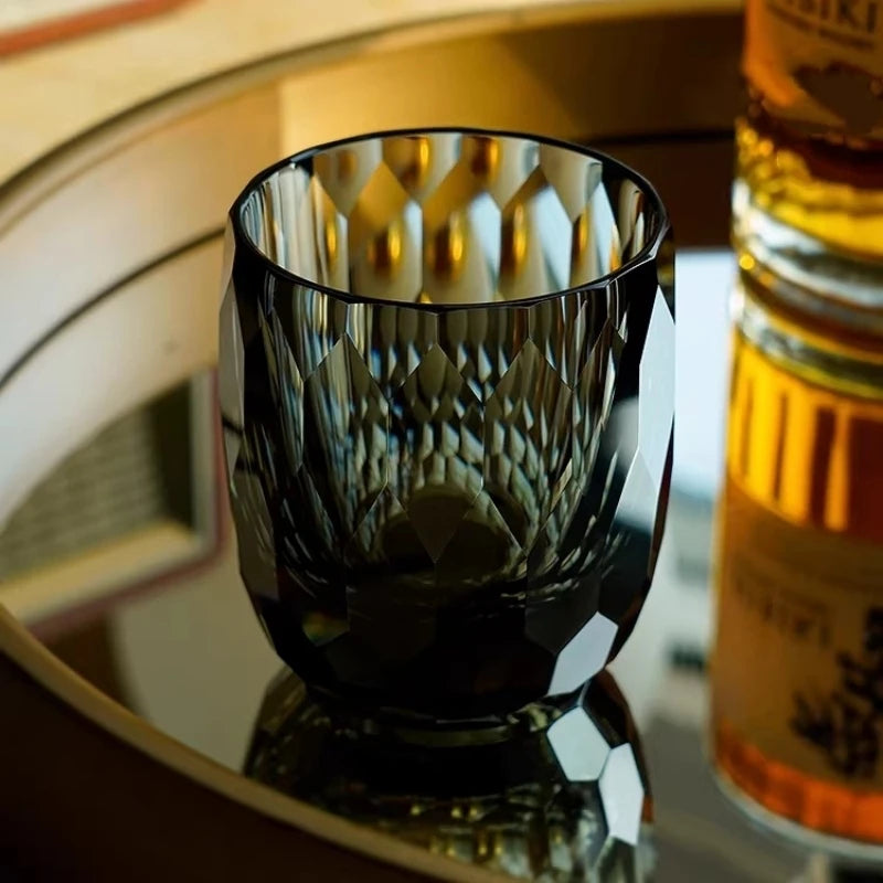 Copo de Cristal Lapidado para Whisky 210 ml