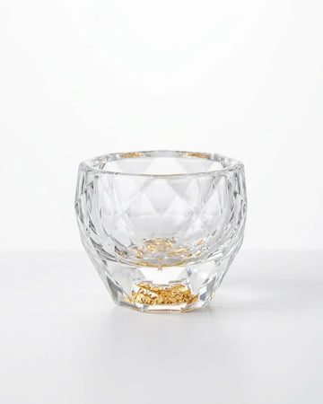 Copo Crystal Nobre 50ml – Talhado como Diamante e Fragmentos Dourados | Haustter