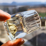 Copo Lapidado com Pico Dourado - Haustter - Haustter