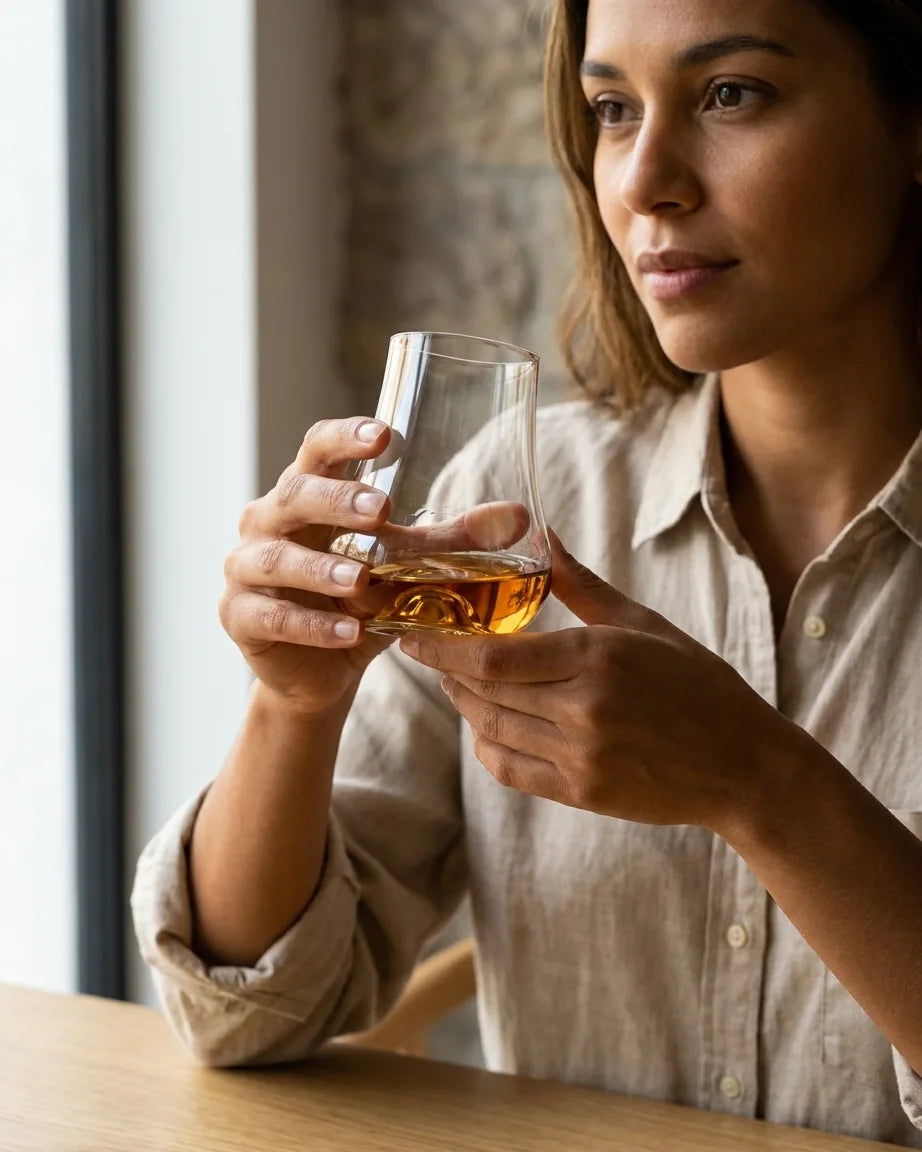 Copo Nosing de Vidro com Fundo Côncavo para Whisky e Destilados