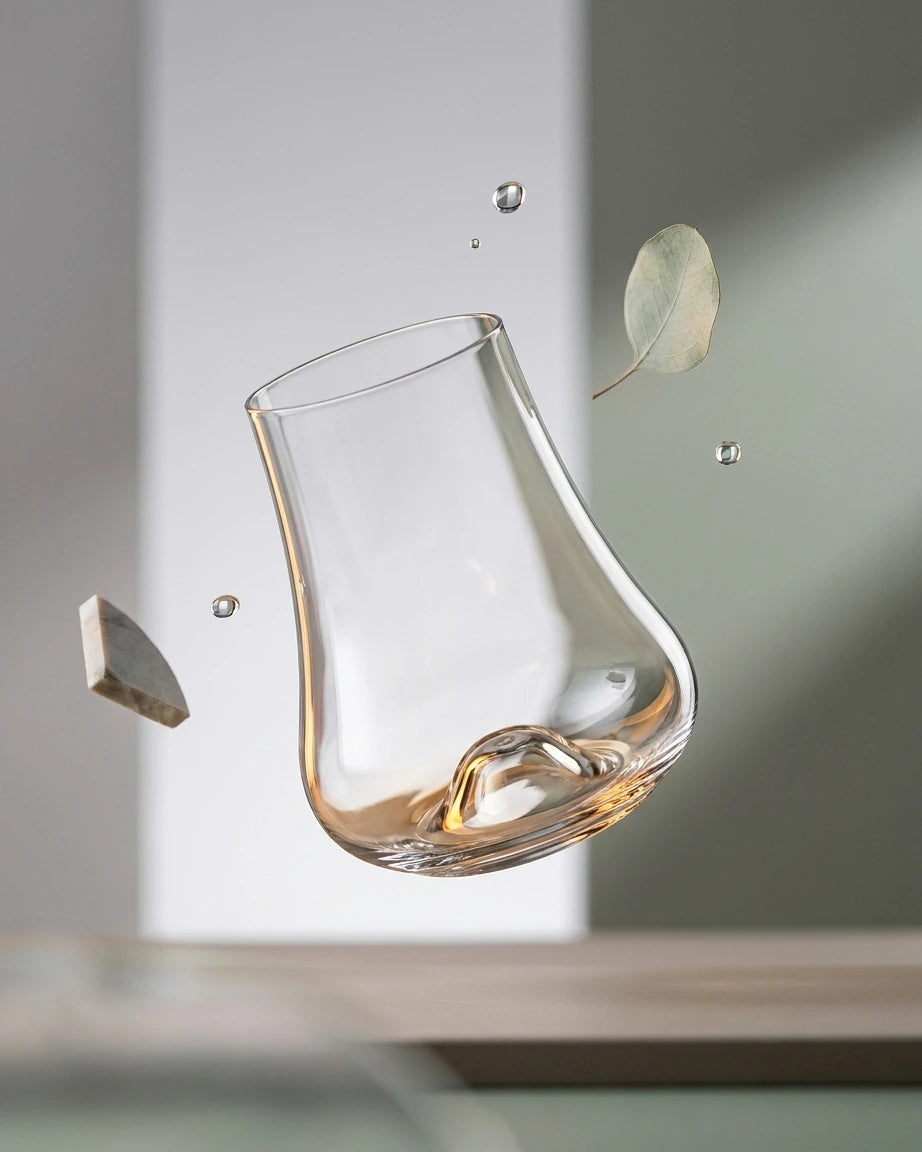 Copo Nosing de Vidro com Fundo Côncavo para Whisky e Destilados