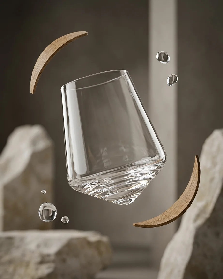 Copo Rotativo de Vidro 530ml para Whisky e Drinks - Haustter