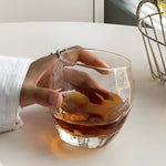 Copo de Vidro 350ml com Padrão de Nuvens - Haustter - Haustter