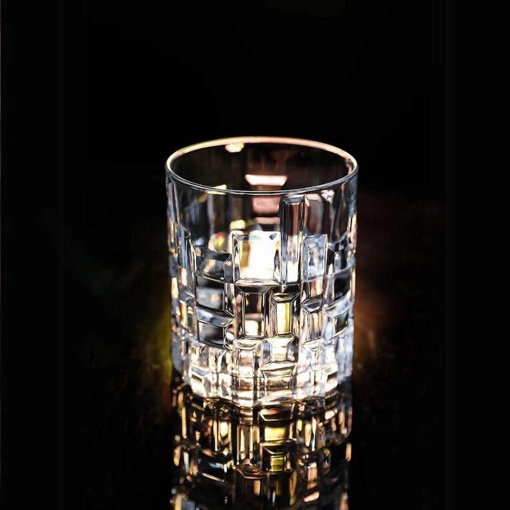 Copo de Vidro com Design Geométrico para Whisky ou Água - Haustter - Haustter