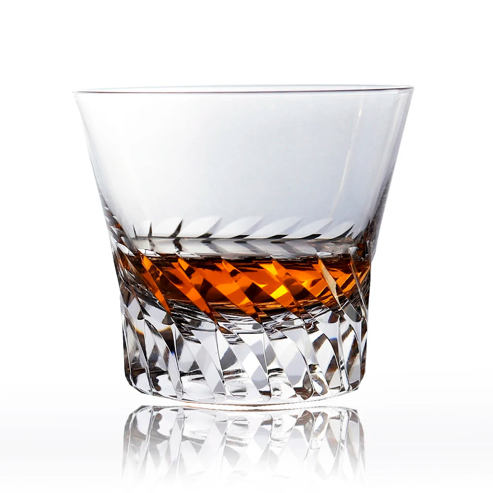 Copo de whisky Edo Kiriko em cristal sem chumbo 200ml