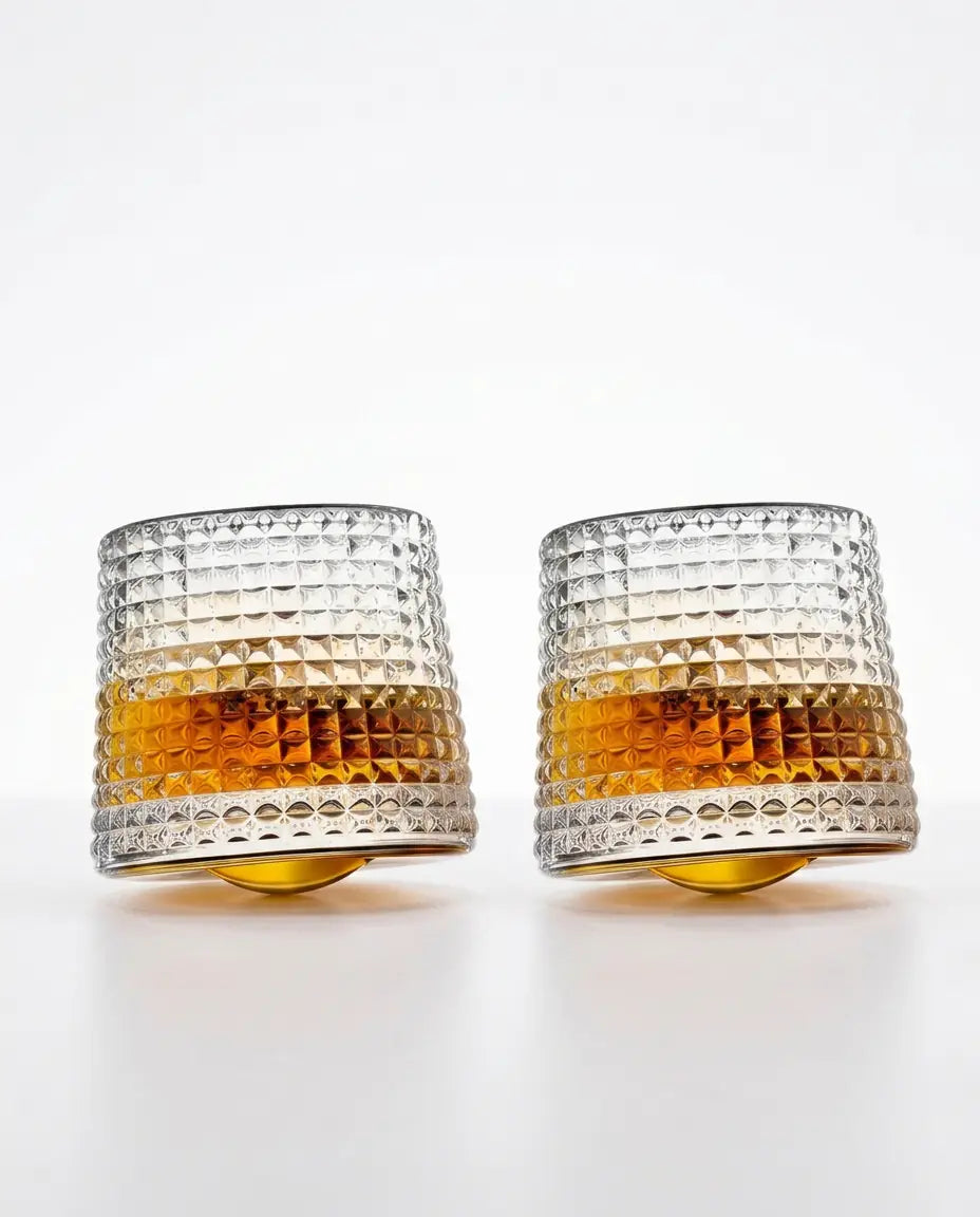 Copos de Whisky Giratórios Multi Prismas, Conjunto