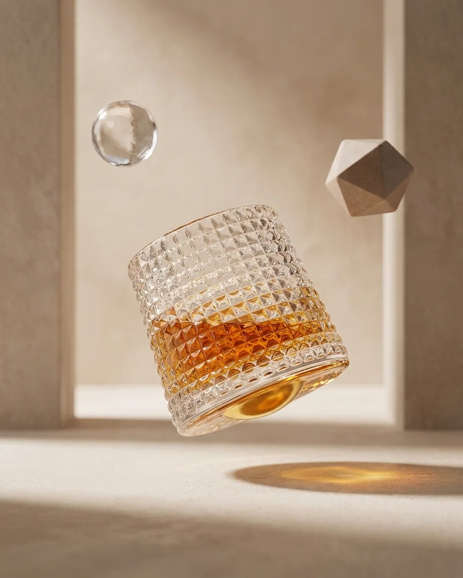 Copos de Whisky Giratórios Multi Prismas, Conjunto