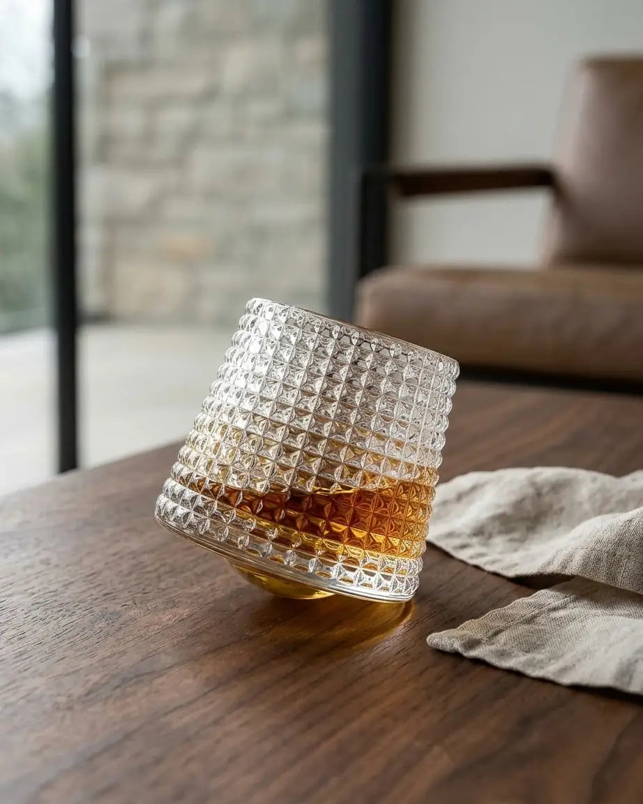 Copos de Whisky Giratórios Multi Prismas, Conjunto