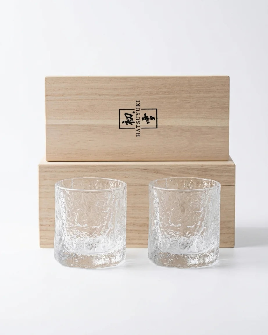 Copos Rocha de Gelo para Whisky com Porta-Copos de Madeira