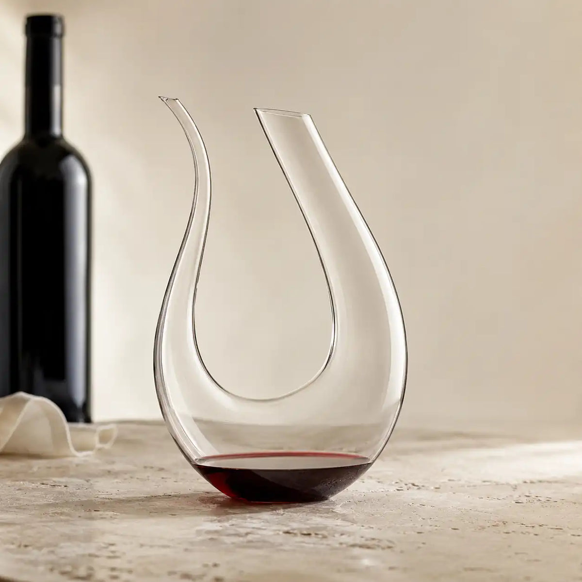 Decantador Cisne de Vidro Soprado para Vinho 1,5L