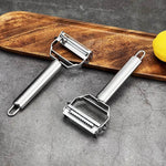 Descascador, Fatiador e Julienar de Aço Inoxidável para Frutas e Verduras 4 em 1 - Haustter - Haustter