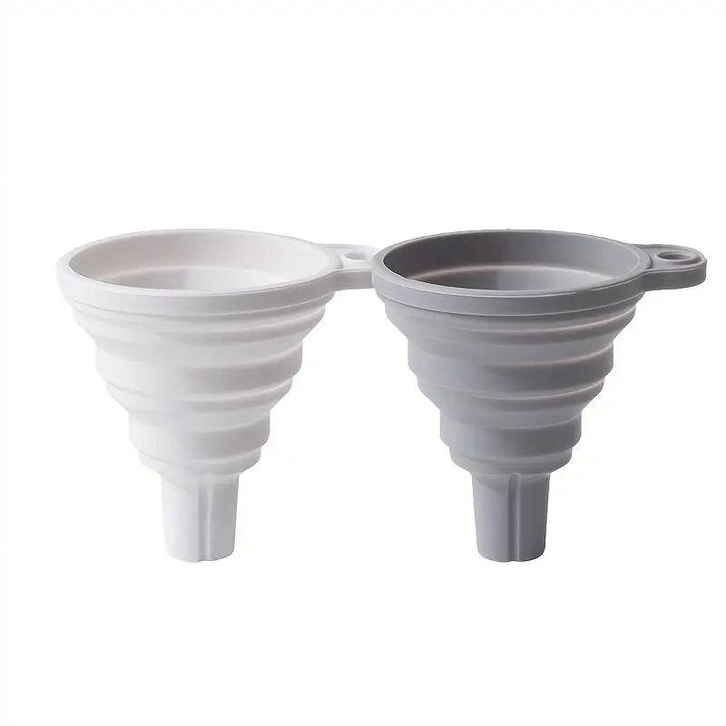 Funil Dobrável de Silicone para Cozinha - Economize Espaço e Evite Sujeira | Haustter - Haustter