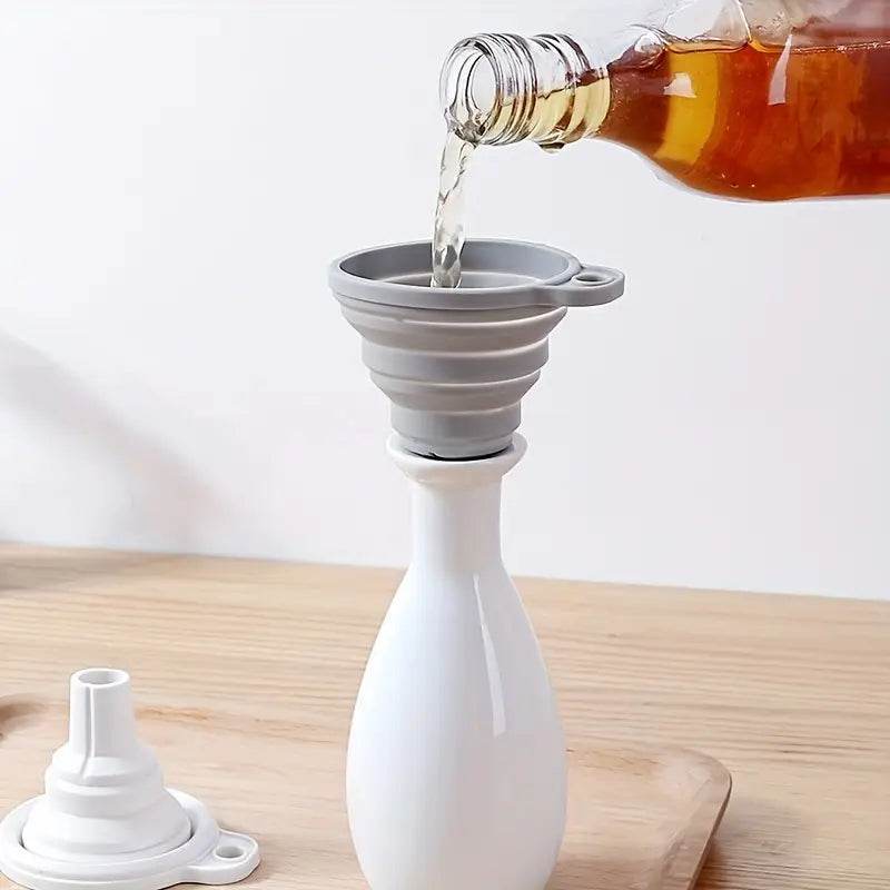 Funil Dobrável de Silicone para Cozinha - Economize Espaço e Evite Sujeira | Haustter - Haustter