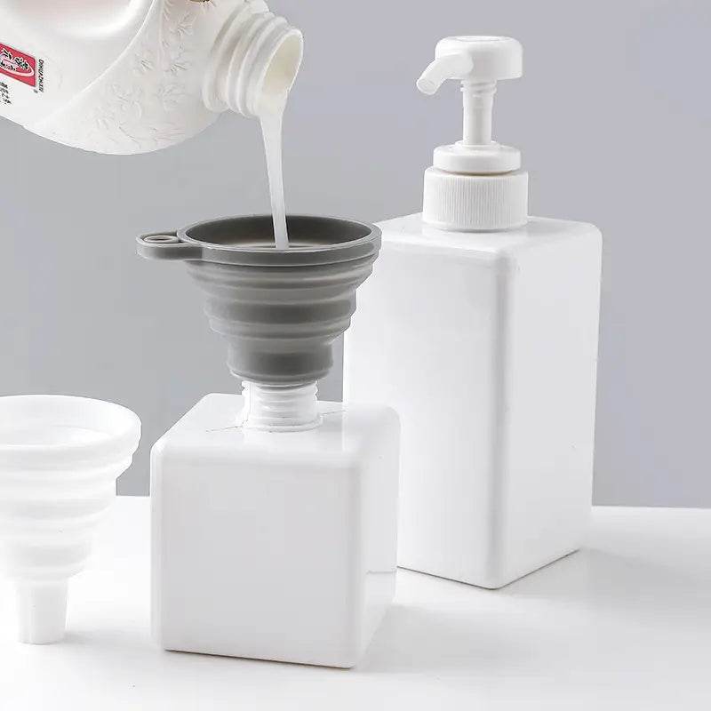 Funil Dobrável de Silicone para Cozinha - Economize Espaço e Evite Sujeira | Haustter - Haustter