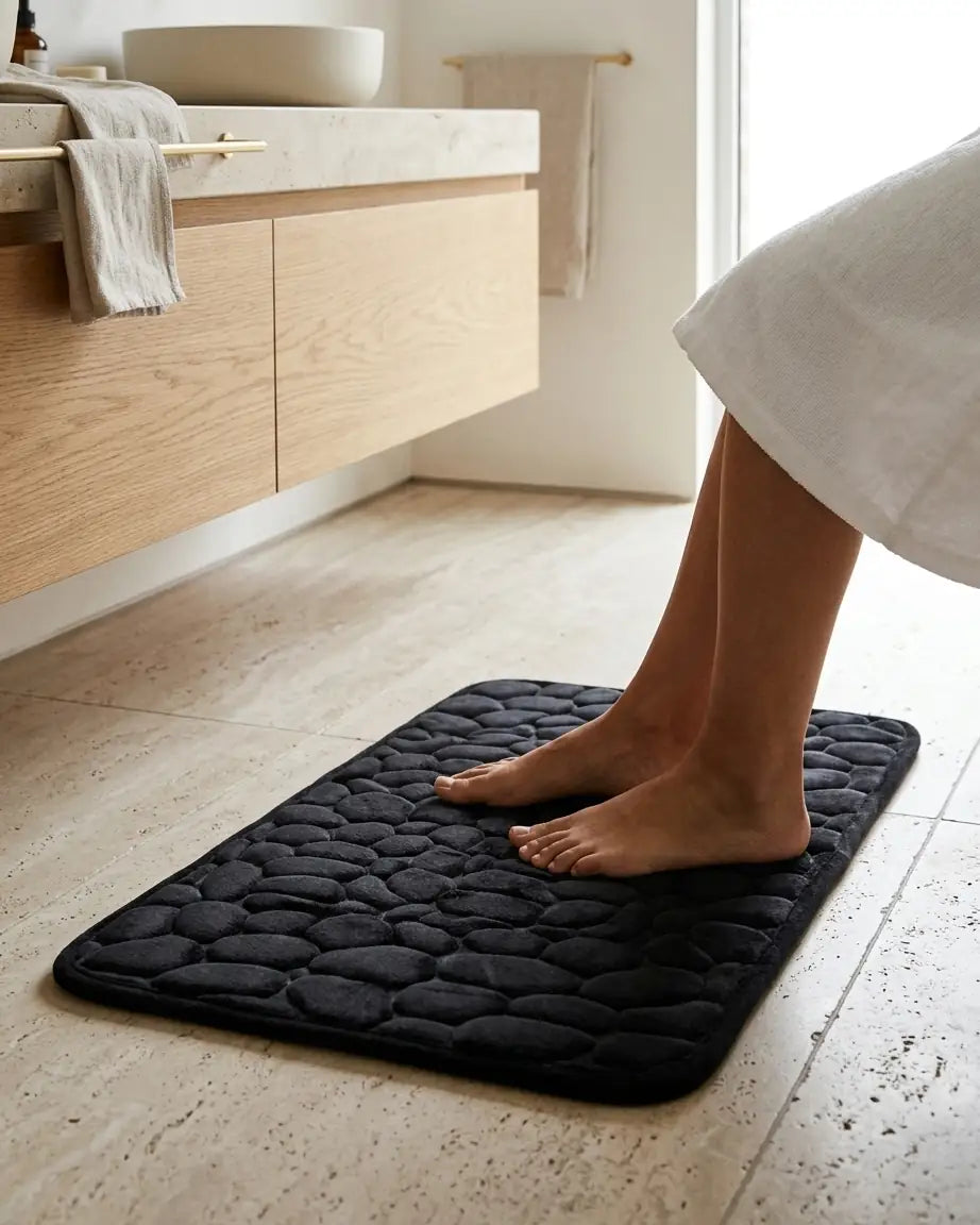 DryStep™ Tapete de Banheiro Absorvente com Base Antiderrapante