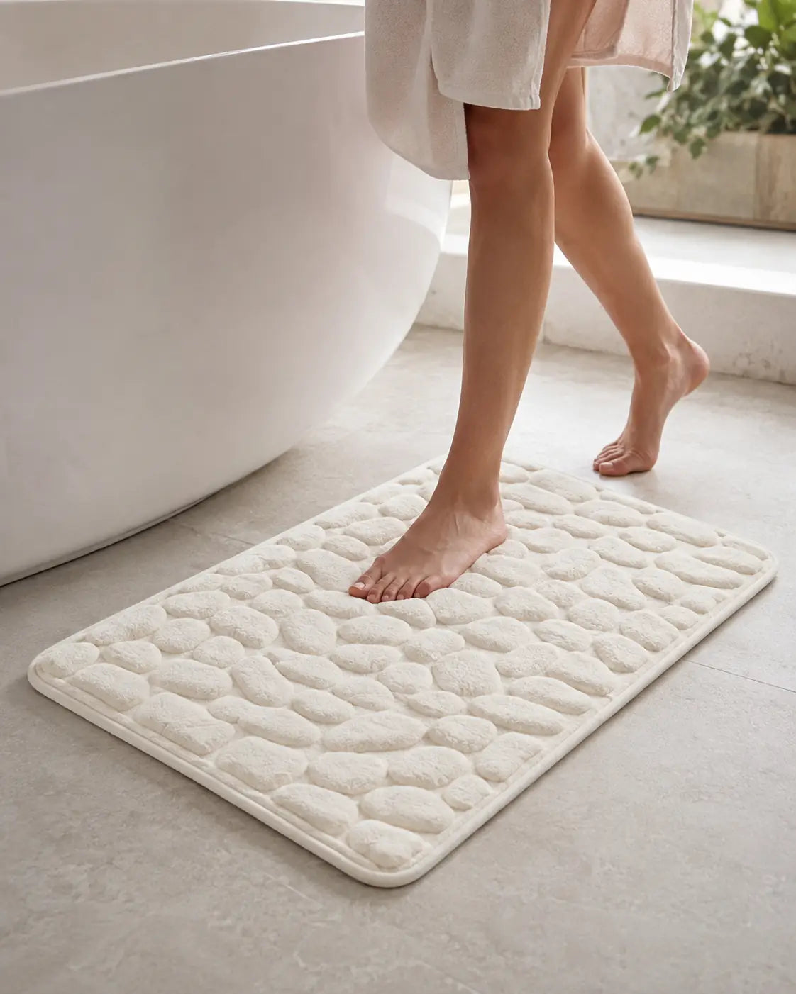 DryStep™ Tapete de Banheiro Absorvente com Base Antiderrapante
