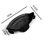 Escorredor Encaixável de Silicone com Clip para Panelas e Bowls - Haustter - Haustter