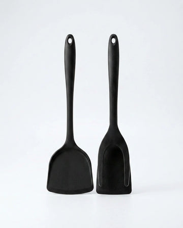Espátula-Pegador de Silicone Versátil para Omeletes e Panquecas 2 em 1
