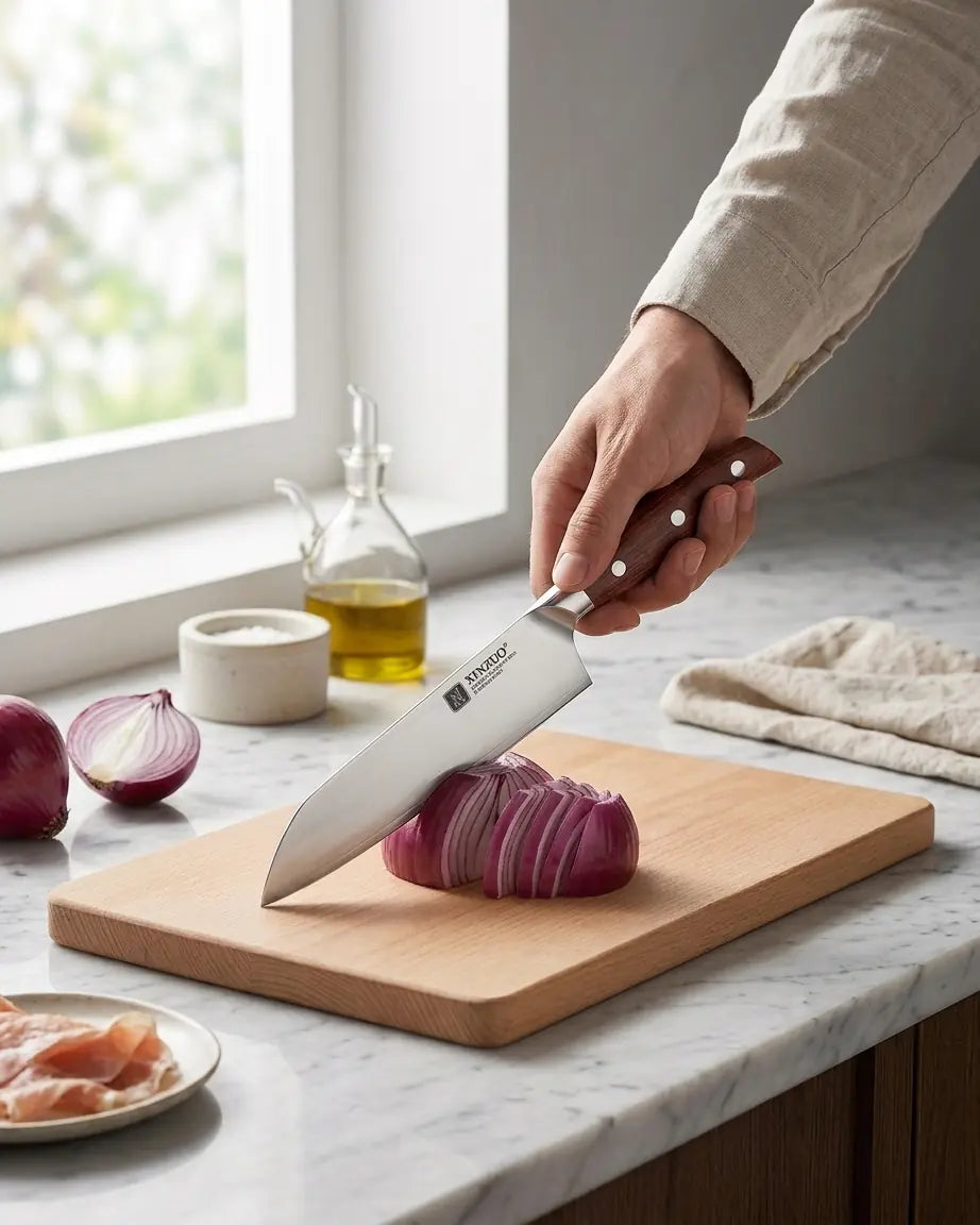 Faca Santoku Angular 7.1" em Aço Composto