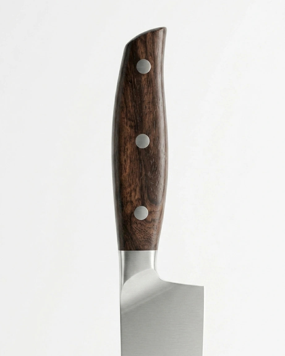 Faca Santoku 7" em Aço Inox com Cabo de Sândalo Vermelho