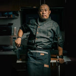 Faca Santoku XINZUO de 7 polegadas, Aço Inoxidável Din 1.4116, Ideal para Chefs, Lâmina Precisa, Cabo de Sândalo Vermelho - Haustter - Haustter