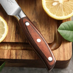 Faca Utilitária XINZUO Zhi 5" em Aço Alemão com Cabo de Madeira Pakka | Haustter