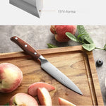 Faca Utilitária XINZUO Zhi 5" em Aço Alemão com Cabo de Madeira Pakka | Haustter