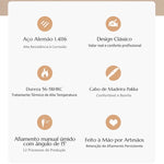 Faca Utilitária XINZUO Zhi 5" em Aço Alemão com Cabo de Madeira Pakka | Haustter