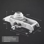 Fatiador Multifuncional de Limão e de Legumes com Cesta, Cortador de Frutas e Batatas em V, Fatiador de Cenoura, Acessórios de Cozinha - Haustter - Haustter