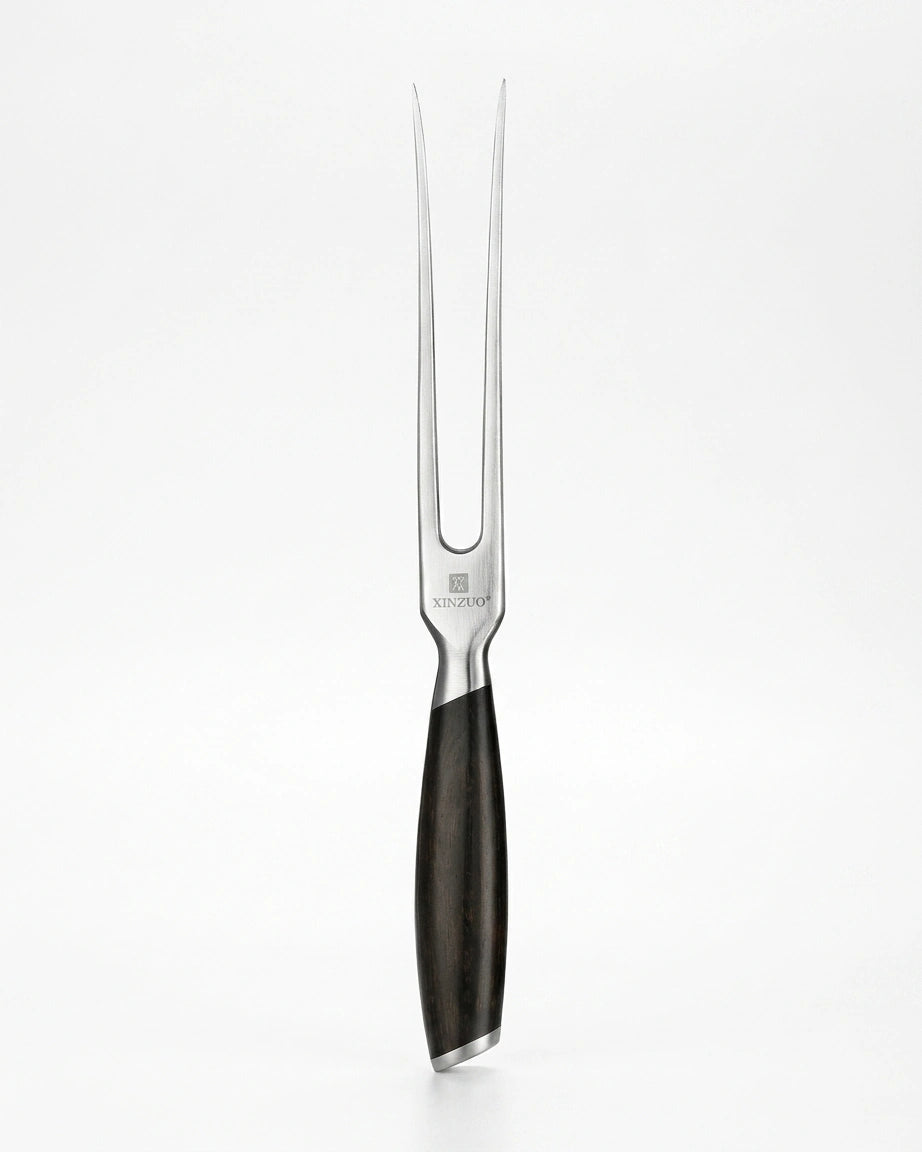 Garfo de Churrasco para Espetar Assado XINZUO, Garfo Trinchante de Aço Inoxidável para Espetar Carne, Utensílios de Cozinha para Jantar e Churrasco